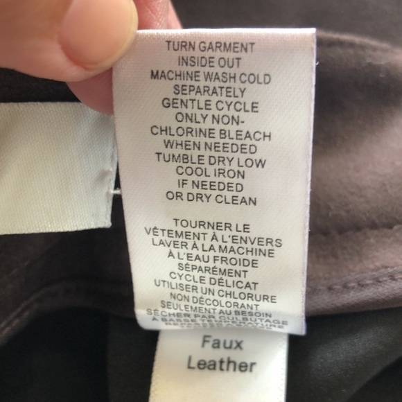 𝅺joie faux suede leather skirt dark brown Size 4. NWT - Picture 10 of 10